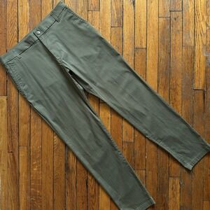 Birddogs Boom Performance Pants‎ Men's Size 34 x 32 Green Chino Liner Zip Golf